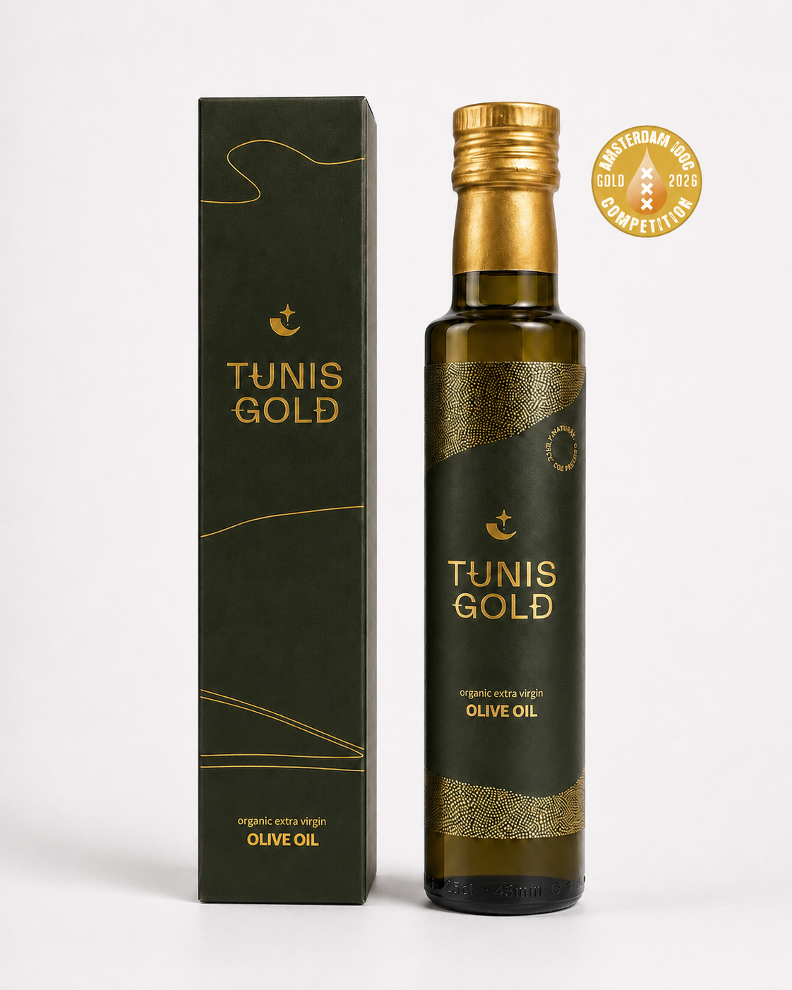 Tunis Gold - Biologische Extra Virgin Olijfolie 250 ml